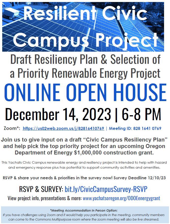 Resiliency open house flier 2023-12-14